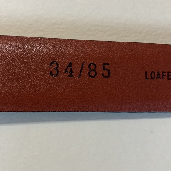 Crookhorn smooth black leather belt with silver buckle - Picture 6 of 13